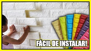 DIY Transforma tus paredes de forma económica y práctica con las PLANCHAS O LÁMINAS DECORATIVAS 3D [upl. by Lange]