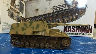 Part 2 Building the TAMIYA 135 Nashorn weathering [upl. by Killoran]