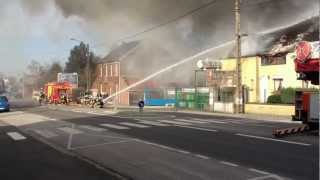 Part 2 Spectaculaire incendie chez un vendeur de bouteilles de gaz route de Mons 59600 Maubeuge [upl. by Idolla159]