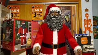 Walmart 2017 Gemmy Life Size Animated Realistic Dancing Santa [upl. by Quinta256]