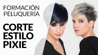 Cómo cortar el cabello  Estilo Pixie [upl. by Shanly]