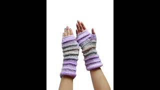 Easy Fingerless Gloves Knitting Secrets and Tutorial [upl. by Anauqat]