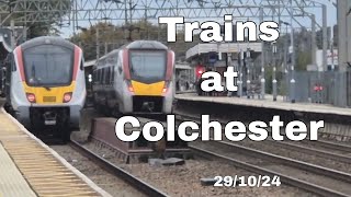 Trains At Colchester 291024 [upl. by Htebaras]