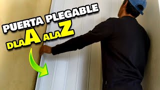 ¡Aprende a instalar una puerta plegable de PVC en pocos pasos [upl. by Arondell]