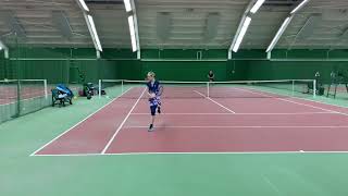 Tamina Kochta 12 years tennischampion tenniskid tennistraining taminakochta [upl. by Nnyleuqcaj201]