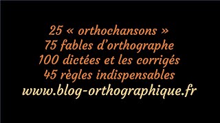 Améliorer son orthographe avec le Blog Orthographique wwwblogorthographiquefr [upl. by Ainaj]