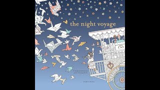 Flip Through The Night Voyage Coloring Book by Daria Song [upl. by Dhumma973]