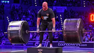 350KG770LB GIANT GLOBE DEADLIFT FOR REPS [upl. by Ludlow]