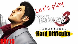 Yakuza 3 Remastered Hard difficulty playthrough PC gamepad day 15 [upl. by Enois]