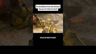 Was Bumblebee’s voice box destroyed because he talked too muchmovie transformrs bumblebee [upl. by Siobhan]