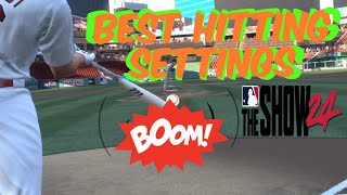 Best Hitting Settings In Mlb The Show 24 [upl. by Thapa]