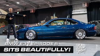 BMW E31 840Ci Debuts at Ultimate Dubs  AirLift x BBS  Slam Sanctuary Customs BMW E31 EP5 [upl. by Boylston]