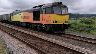 240522  GBRf Class 60  60076 quotDunbarquot  Tuebrook Sdgs Gbrf to Penmaenmawr Quarry [upl. by Tompkins]