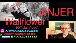 🌻JINJER  Wallflower Official Video reaction [upl. by Aynotal]