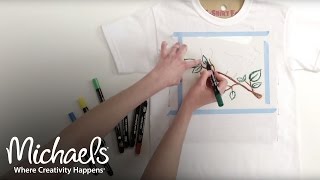 Fabric Markers and Paint Pens  DIY Apparel  Michaels [upl. by Photina450]