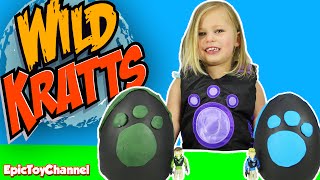 GIANT WILD KRATTS Surprise Eggs Filled Wild Kratts Surprise  Lion Guard Surprise Epic Toy Channel [upl. by Esorylime]