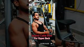 Back Exercise At Gym  Seated Cable Row  Back Workout At Gym 💪👊 shorts youtubeshorts back [upl. by Bonne246]