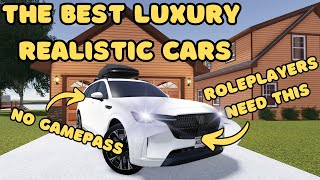 THE 3 BEST LUXURY ROLEPLAYER CARS FOR FREE  NO GAMEPASS [upl. by Yeliw]