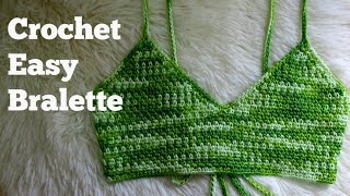 Crochet Easy Bralette l Penny Bralette [upl. by Neerod]