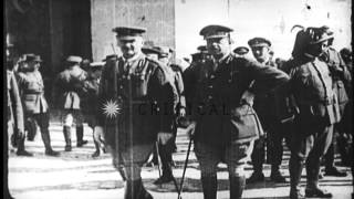 British General Allenby preparing to enter Jerusalem during World War I HD Stock Footage [upl. by Ainahpets700]