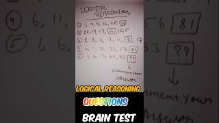 Logical Reasoning Question ❓Brain TestComment your Answer gk Brain Test [upl. by Irme744]