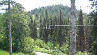 My First Zipline  Whitefish Montana 2 points of view [upl. by Diamond]