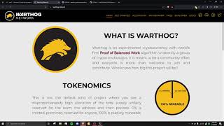 How to set up a Warthog node and start solo mining WART Crypto [upl. by Selda190]