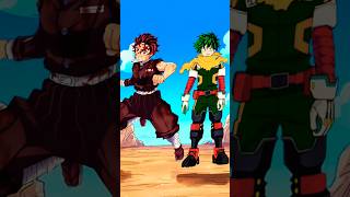 Tanjiro vs Deku  who is stronger  demonslayer mha [upl. by Enitsua]