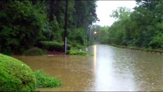 Chattahoochee River Flooding Roswell Georgia 09212009 [upl. by Ahtelrac]