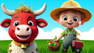 Kids Farmer Learning The Farmer in the Dell Song 🎶  Fun Nursery Rhyme amp Lyrics [upl. by Adara]