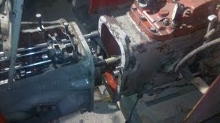 MF 165 Multi Power  hydraulic pump break down  Spliting the tractor  part 1 [upl. by Arlyne]