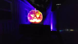 AtmosFX Halloween Decorations Projected On A Fog Machine hologram halloween ghost [upl. by Farrand243]