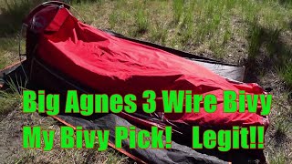 Big Agnes 3 Wire Bivy Review My Bivy Pick [upl. by Konyn19]