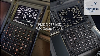 FMC Setup Tutorial  Real 737 Pilot  PMDG 737 [upl. by Nomzzaj]