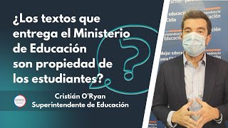 ¿Los textos escolares que entrega el Ministerio de Educación son propiedad de los estudiantes [upl. by Yalcrab]