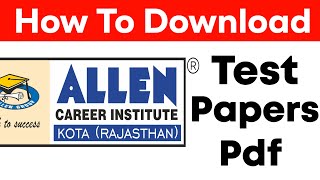 How To Download Allen Test [upl. by Concordia]