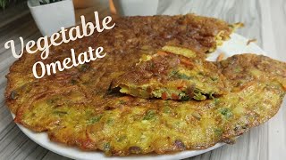 Vegetable Omelette Recipe  Egg Vegetable Omelette [upl. by Dawna]