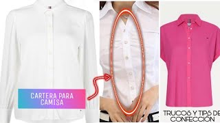 CARTERA PARA CAMISA  COMO ENCARTERAR UNA CAMISA 2021 PASO A PASO [upl. by Xam]