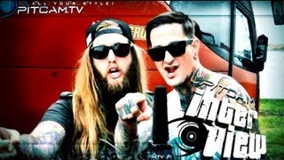 SUICIDE SILENCE Interview w Mitch Lucker and Mark  With Full Force 2012 [upl. by Ahsinel]