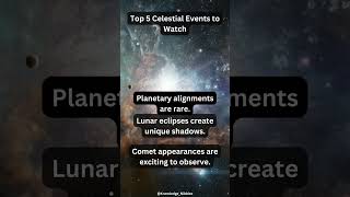 Top 5 Celestial Events to Watch [upl. by Enelak712]