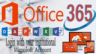 Microsoft office 365 with institutional email login [upl. by Netsrak]