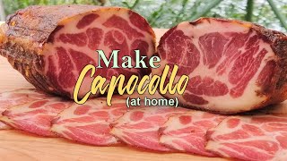 Easy way to make dry cured Italian Capocollo at home  Dry Curing Meats for Beginners [upl. by Banna620]