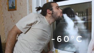 What happens if you open the window at 60°C76°F Yakutia Russia [upl. by Akimyt]