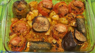 Greek Stuffed Vegetables Gemista with Rice and Bulgur  Γεμιστά με Ρύζι και Πληγούρι [upl. by Sarena427]