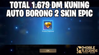 TOTAL 879 DM KUNING GRATIS  1679 DIAMOND KUNING  BEGINI CARA DAPATNYA MOBILE LEGENDS [upl. by Hannahoj]