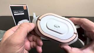 Newbealer Travel Iron with Dual Voltage 120V 220V Lightweight Dry Review [upl. by Afinom]