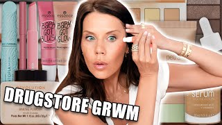 NEW DRUGSTORE MAKEUP  GRWM [upl. by Bathsheb]