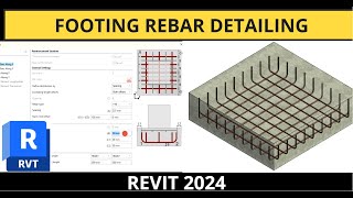 Revit 2024 Tutorial  Footing Rebar Detailing with PowerPack Detailing Plugin [upl. by Bernadette767]