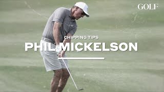 Phil Mickelson fixes chipping mistakes amateurs make [upl. by Anailuj]