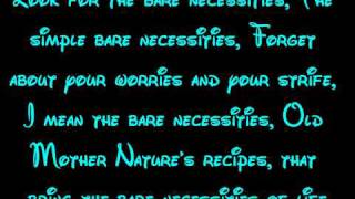 Bare Necessities Reprise  The Jungle Book Lyrics HD [upl. by Anniahs]